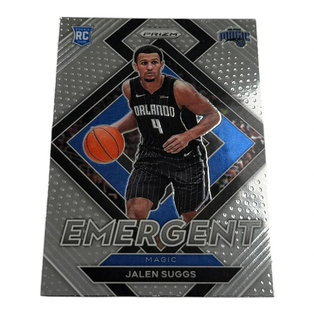 2021-22 Panini Prizm Jalen Suggs Emergent Silver Prizm RC Rookie #12 Magic